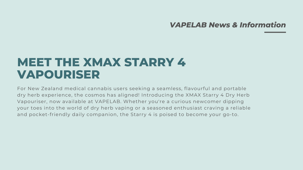 Meet the XMAX Starry 4 Vapouriser: Your Perfect Dry Herb Vape