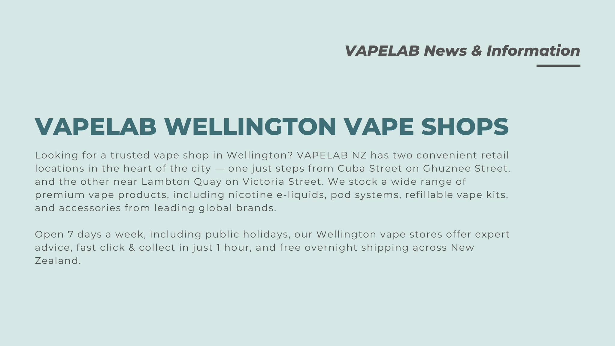 Vape Shop Information, Product Guides & Regulatory Updates VAPELAB Vape Shop Information, Product Guides & Regulatory Updates VAPELAB