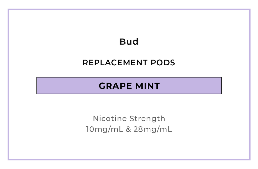 Shop Bud Grape Mint Vape Pods online in NZ at VAPELAB