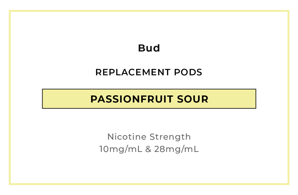 Buy Bud Passionfruit Sour Vape Pods online in NZ at VAPELAB