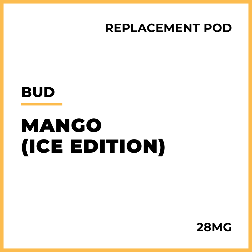 Buy Bud Replacement Vape Pods - Mango Ice Edition (Limited Edition) VAPELAB Buy Bud Replacement Vape Pods - Mango Ice Edition (Limited Edition) VAPELAB