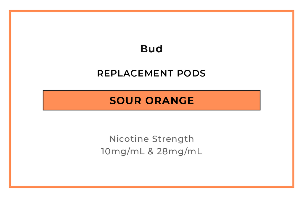 Buy Bud Sour Orange Vape Pods online in NZ at VAPELAB