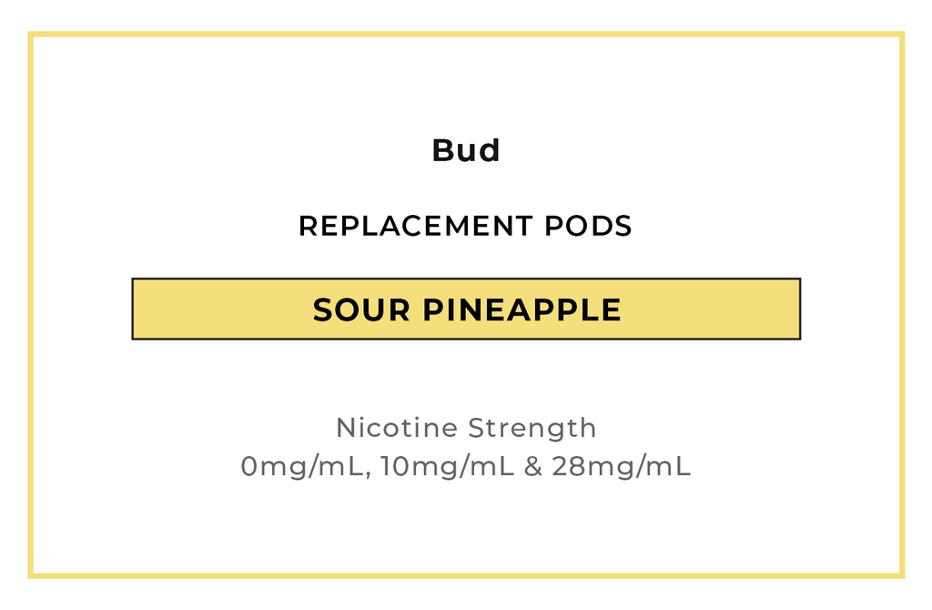 Buy Bud Sour Pineapple Vape Pods online in NZ at VAPELAB