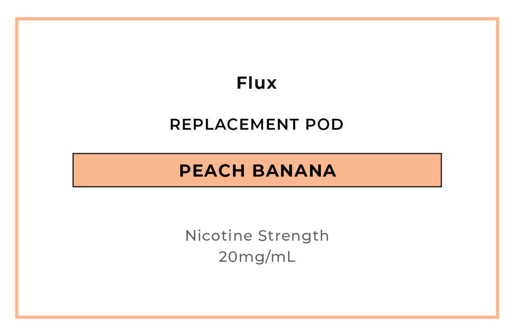 Buy Flux Peach Banana Vape Pods online in NZ at VAPELAB
