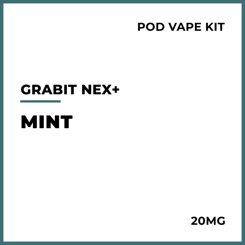 Nex Pro Pod Buy Grabit NEX+ Disposable Pod Vape Kit - Mint | VAPELAB NZ