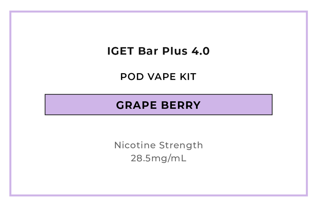 Shop IGET Bar Plus 4 Pod Vape Kits online in NZ at VAPELAB - New Zealand's best vape shop.