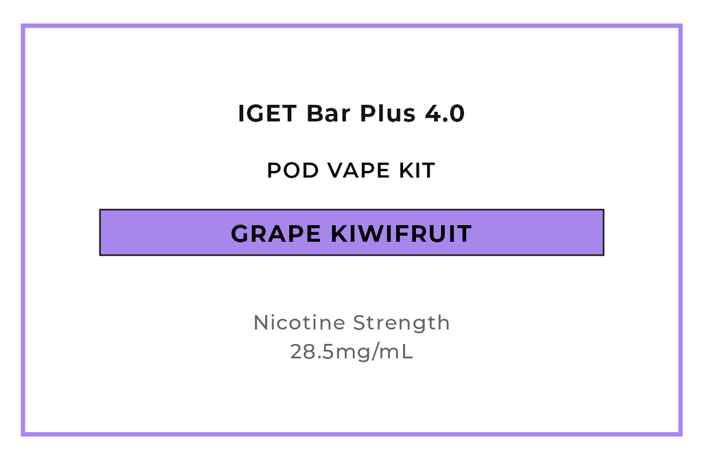 Buy IGET Bar Plus 4 Pod Vape Kits online in NZ at VAPELAB - New Zealand's favourite vape shop.