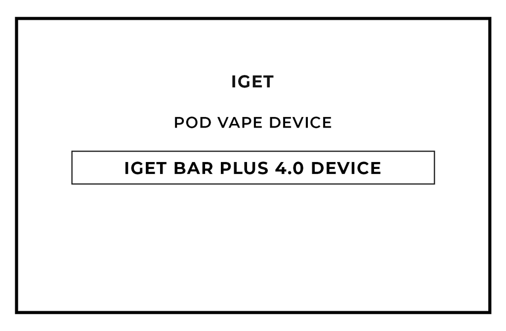 Buy IGET Bar Plus 4 Pod Vape Devices online in NZ at VAPELAB: New Zealand's best vape shop
