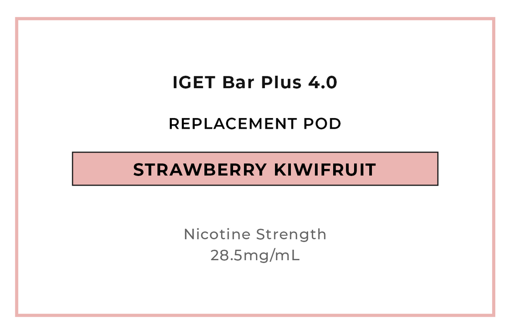 Buy IGET Bar Plus 4.0 Strawberry Kiwifruit Replacement Pods in NZ at VAPELAB - Wellington's favourite vape shop