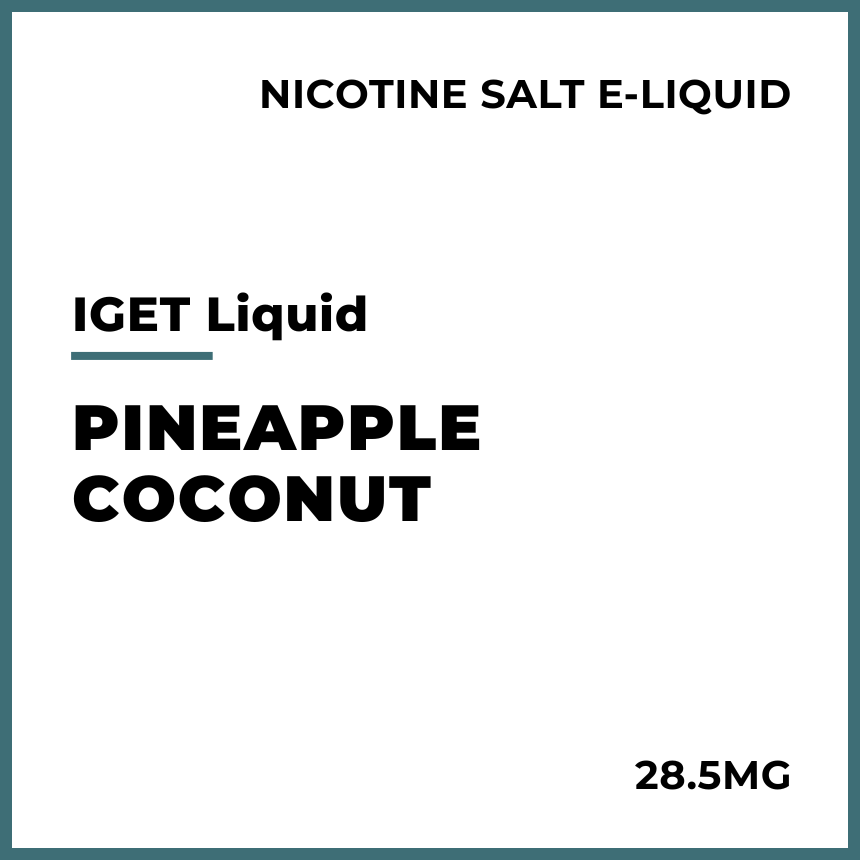 Shop IGET LIQUID Pineapple Coconut Nicotine Salt Eliquid online in NZ at VAPELAB - Auckland's Best Vape Shop