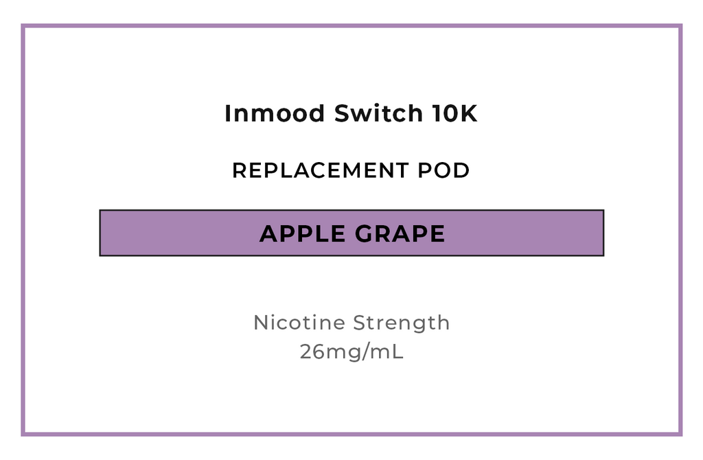 Shop Inmood Swtich 10K Prefilled Replacement Pod Apple Grape online in NZ at VAPELAB 