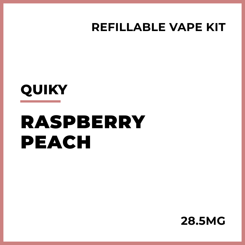 Quiky Refillable Vape Kit - Raspberry Peach  VAPELAB