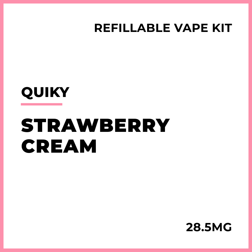 Quiky Refillable Vape Kit - Strawberry Cream  VAPELAB