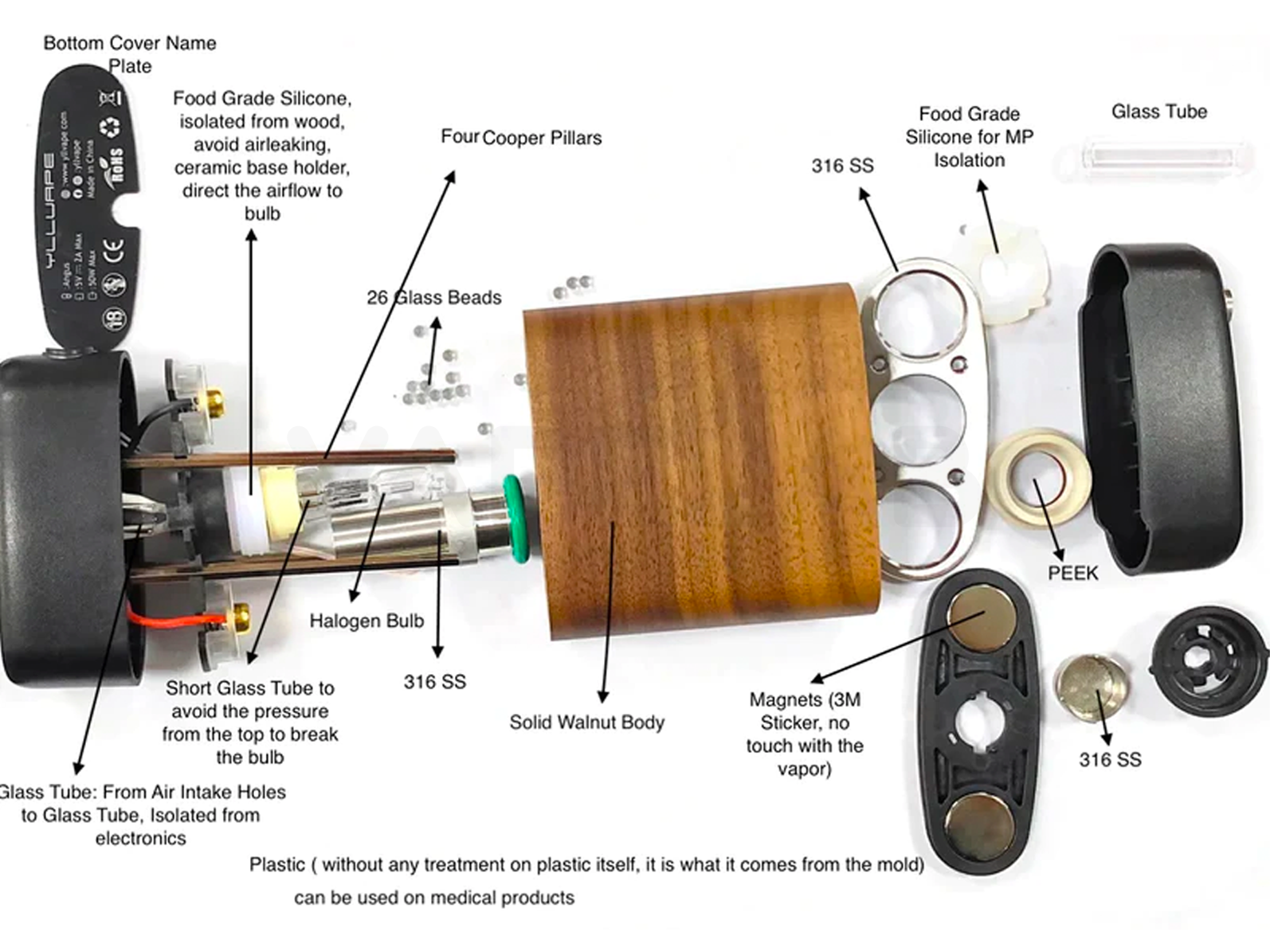 YLLVAPE - Angus Halogen Vapouriser Kit | VAPELAB NZ YLLVAPE - Angus Halogen Vapouriser Kit | VAPELAB NZ