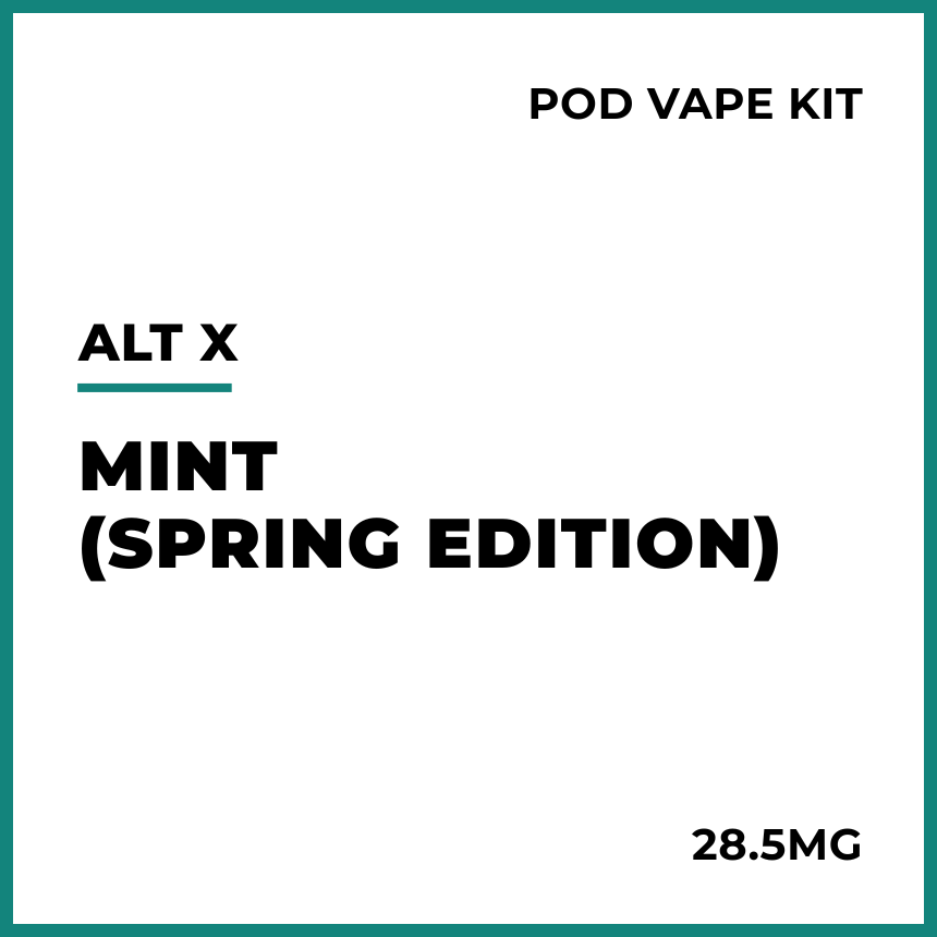 Buy alt. X Pod Vape Kit - Mint (Spring Edition) VAPELAB Buy alt. X Pod Vape Kit - Mint (Spring Edition) VAPELAB