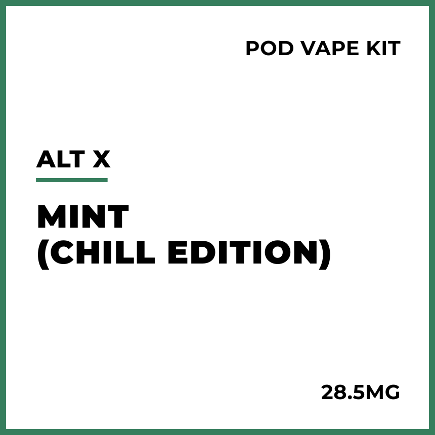 Buy alt. X Pod Vape Kit - Mint (Chill Edition) VAPELAB Buy alt. X Pod Vape Kit - Mint (Chill Edition) VAPELAB