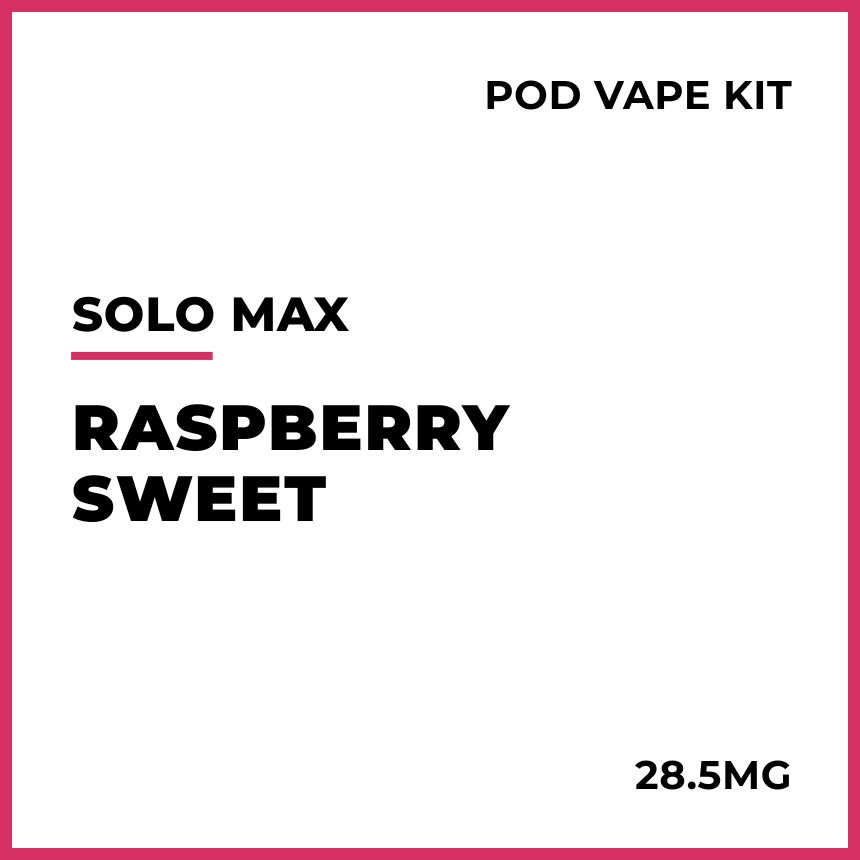 Buy solo MAX 14000 Pod Vape Kit - Raspberry Sweet  VAPELAB