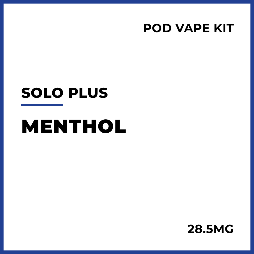 Buy solo Plus Pod Vape Kit - Menthol online in NZ VAPELAB Buy solo Plus Pod Vape Kit - Menthol online in NZ VAPELAB