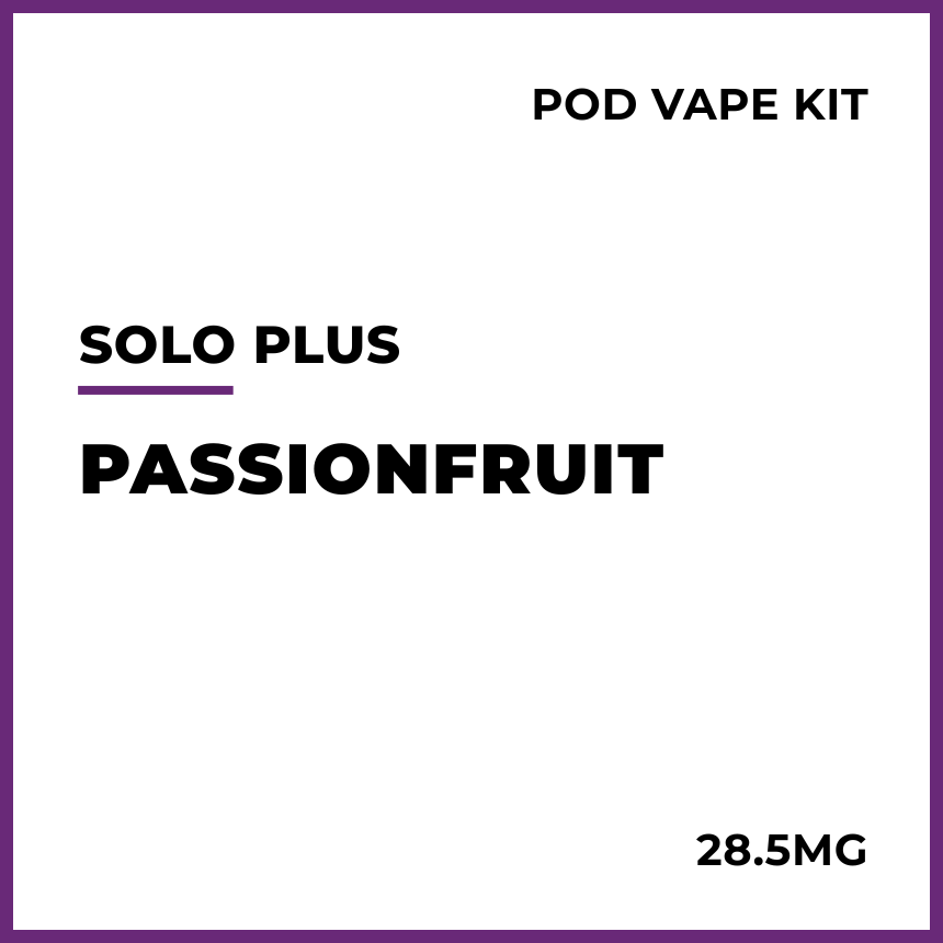 Buy solo Plus Pod Vape Kit - Passionfruit Online at VAPELAB Buy solo Plus Pod Vape Kit - Passionfruit Online at VAPELAB