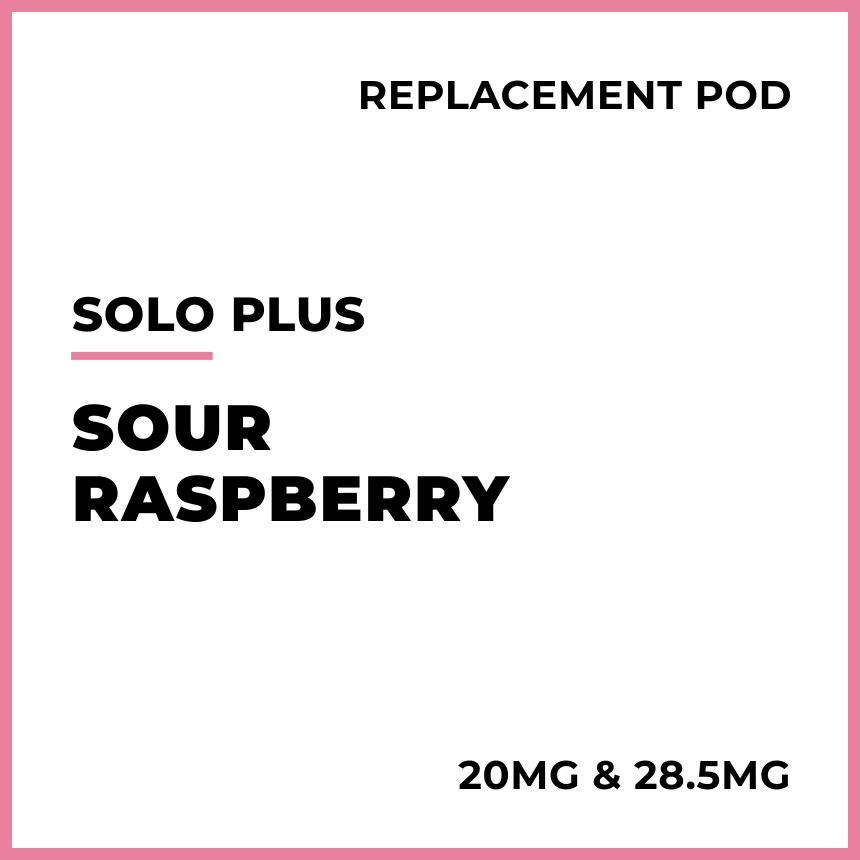 Shop solo Plus Replacement Pod - Sour Raspberry online in NZ VAPELAB Shop solo Plus Replacement Pod - Sour Raspberry online in NZ VAPELAB