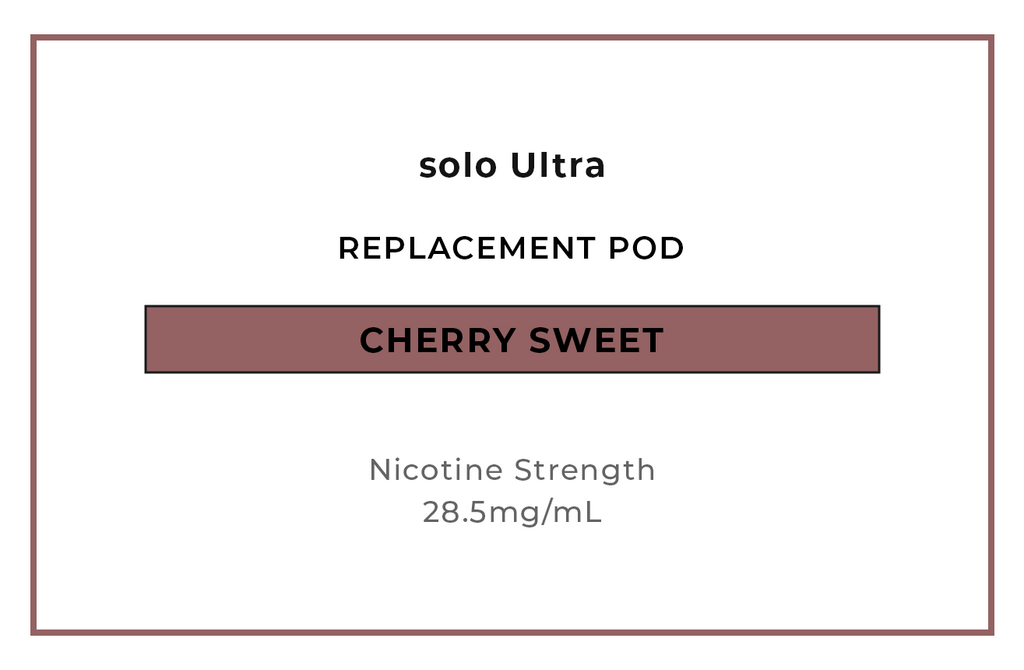 Shop solo Ultra Cherry Sweet Replacement Vape Pods online in NZ at VAPELAB