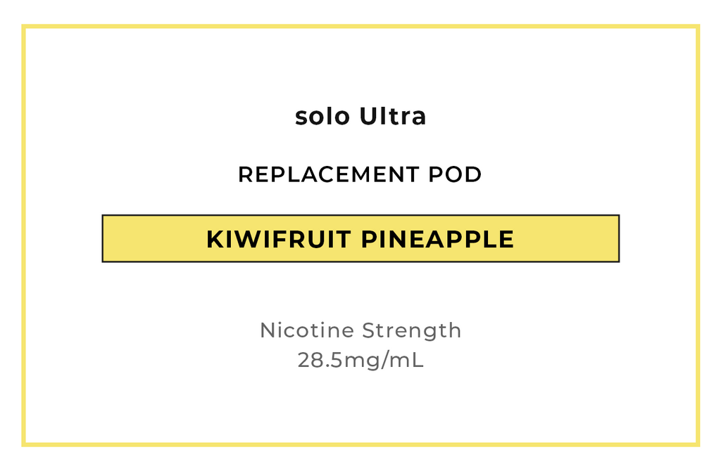 Buy solo Ultra Kiwifruit Pineapple Replacement Vape Pods online in NZ at VAPELAB