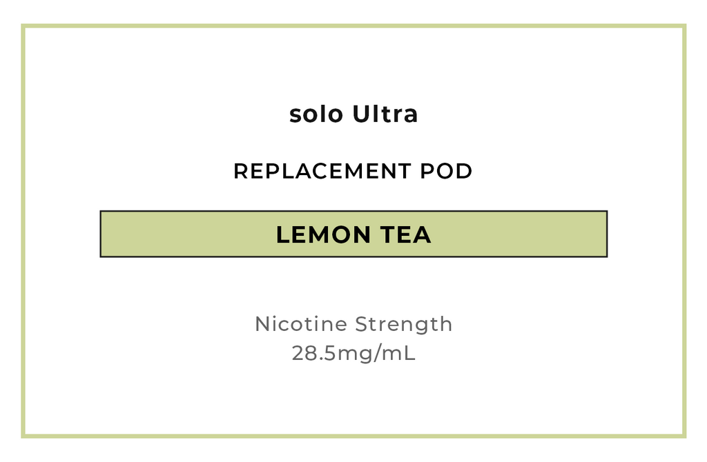 Buy solo Ultra Lemon Tea Replacement Vape Pods online in NZ at VAPELAB