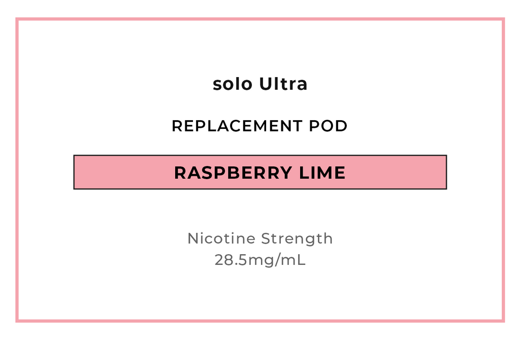 Shop solo Ultra Raspberry Lime Replacement Vape Pods online in NZ at VAPELAB