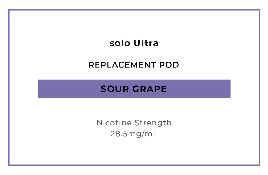 Shop solo Ultra Sour Grape Replacement Vape Pods online in NZ at VAPELAB