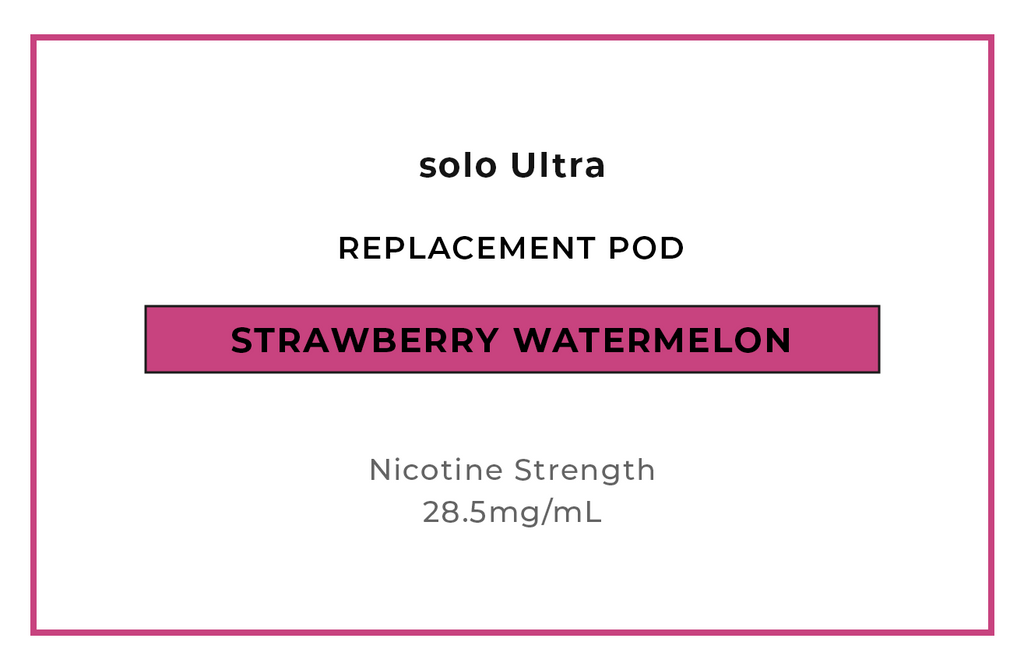 Buy solo Ultra Strawberry Watermelon Vape Pods online in NZ at VAPELAB