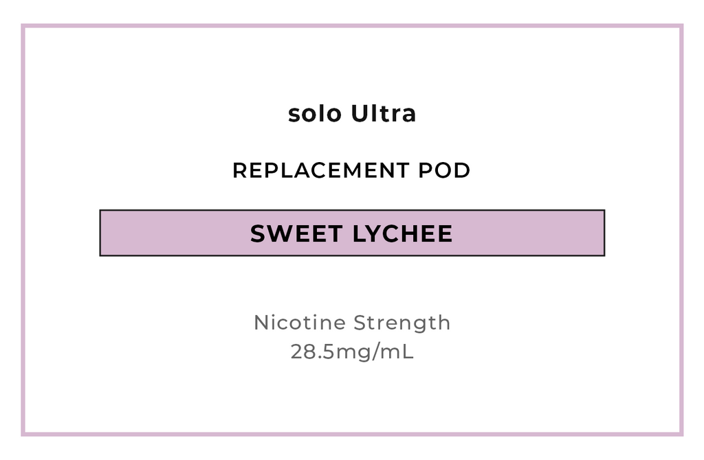 Buy solo Ultra Sweet Lychee Vape Pods online in at VAPELAB