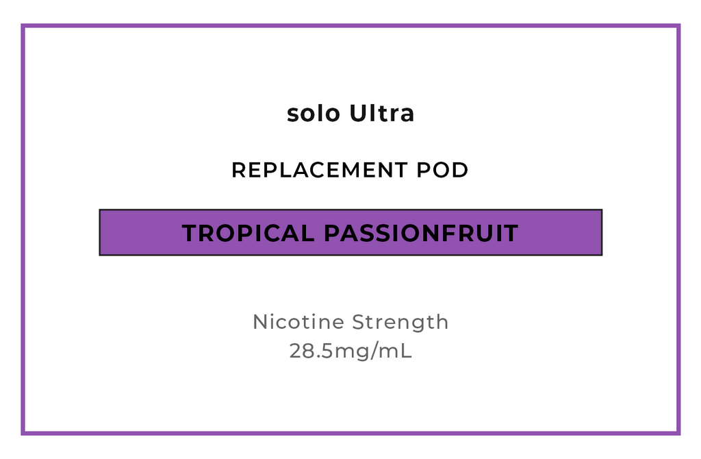 Shop solo Ultra Tropical Passionfruit Vape Pods online in NZ at VAPELAB