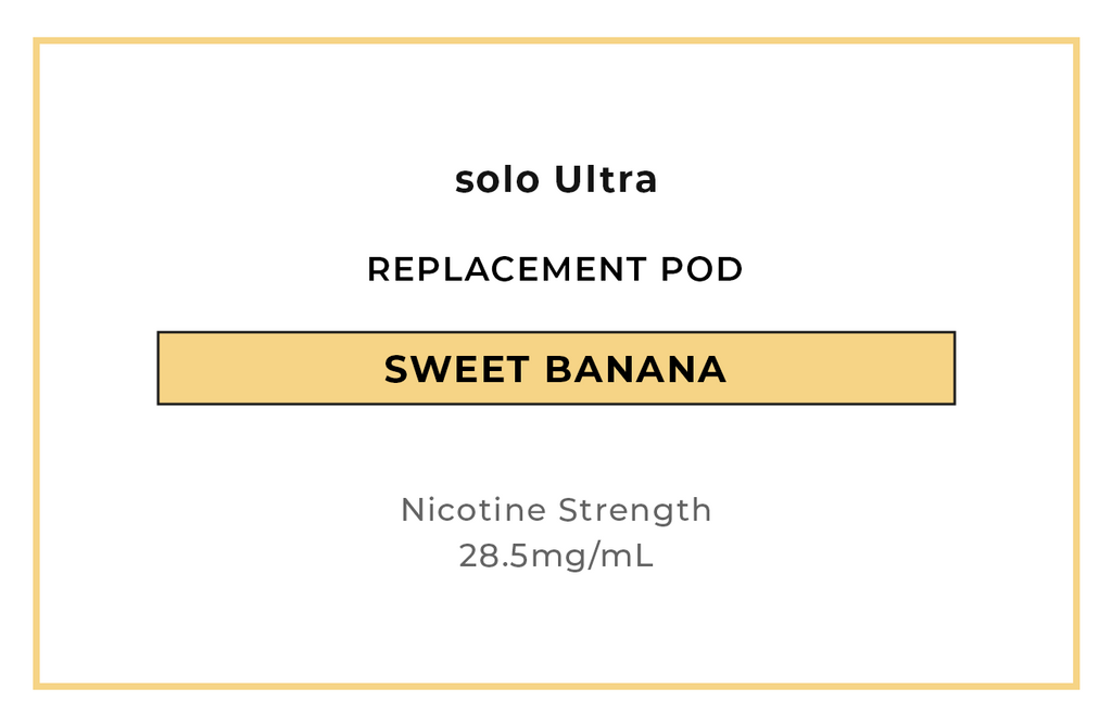 Shop solo Ultra Vape Pod Sweet Banana online in NZ at VAPELAB
