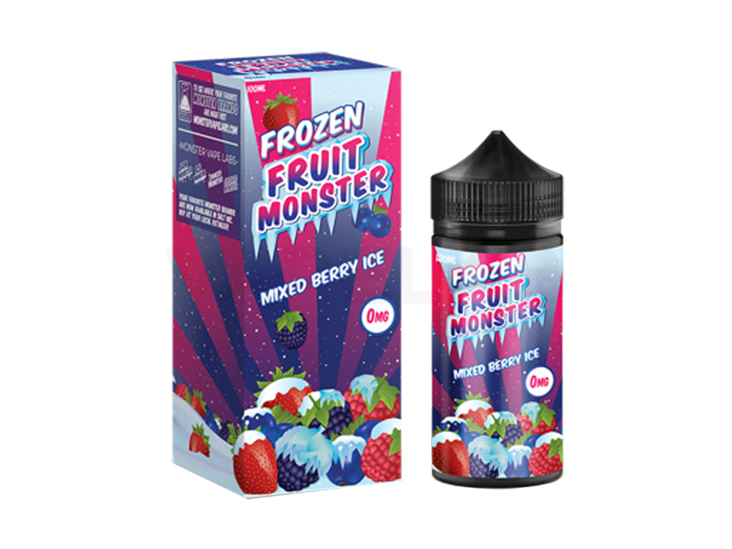 Mixed Berry Ice 100mL E-liquid by Frozen Fruit Monster. Available in 0mg, 3mg & 6mg Freebase Nicotine - Old Packaging.