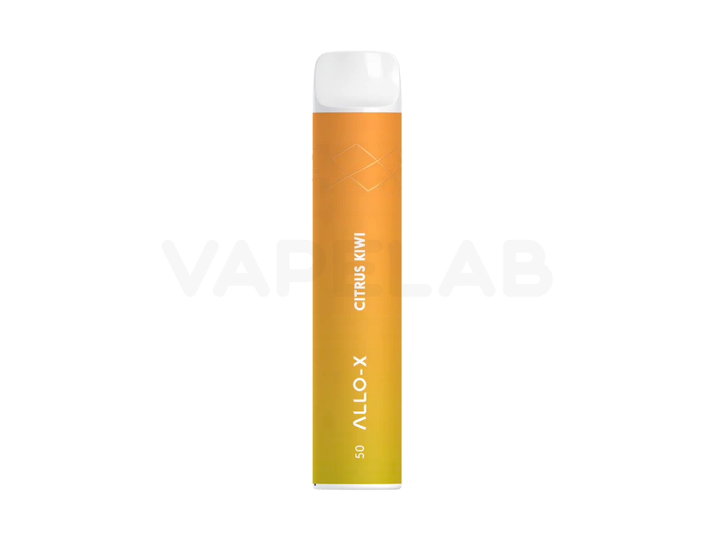 Allo X Disposable vape Device - Citrus Kiwi in 50mg salt nicotine