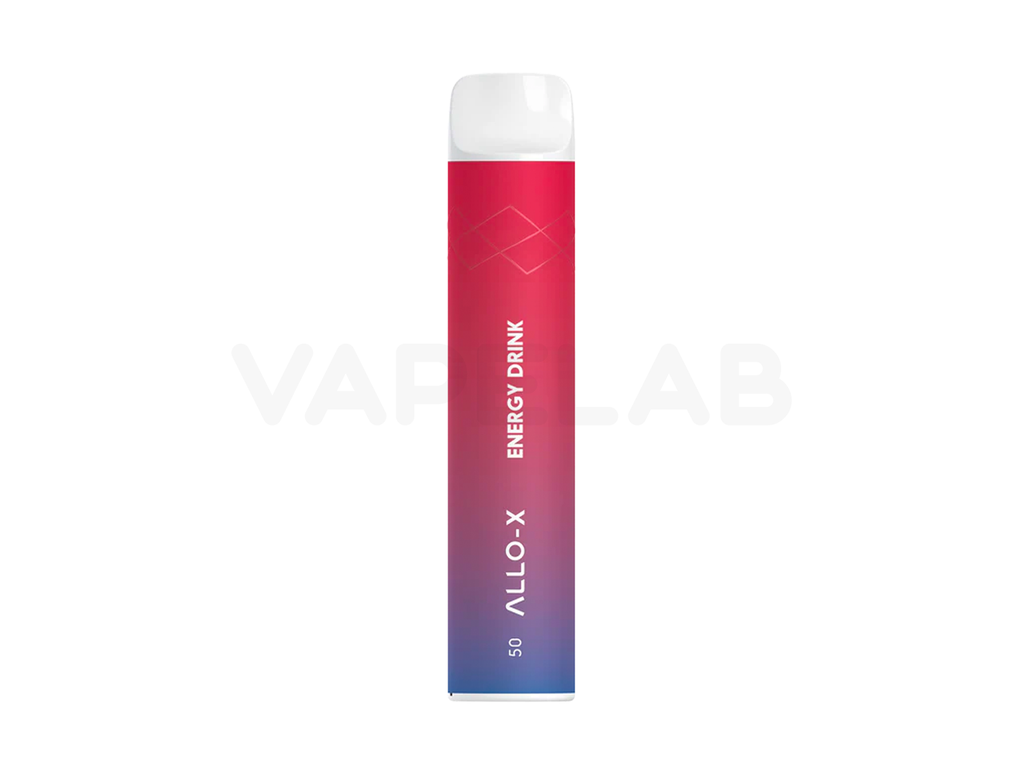 Allo X Single-use Disposable Vape Device - Energy Drink flavour in 50mg salt nicotine