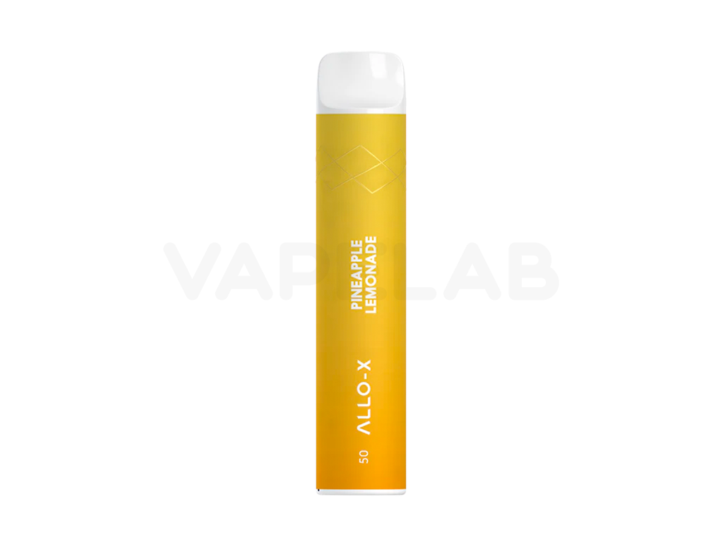 Allo X Disposable Vape Pen - Pineapple Lemonade flavour in 50mg salt nicotine